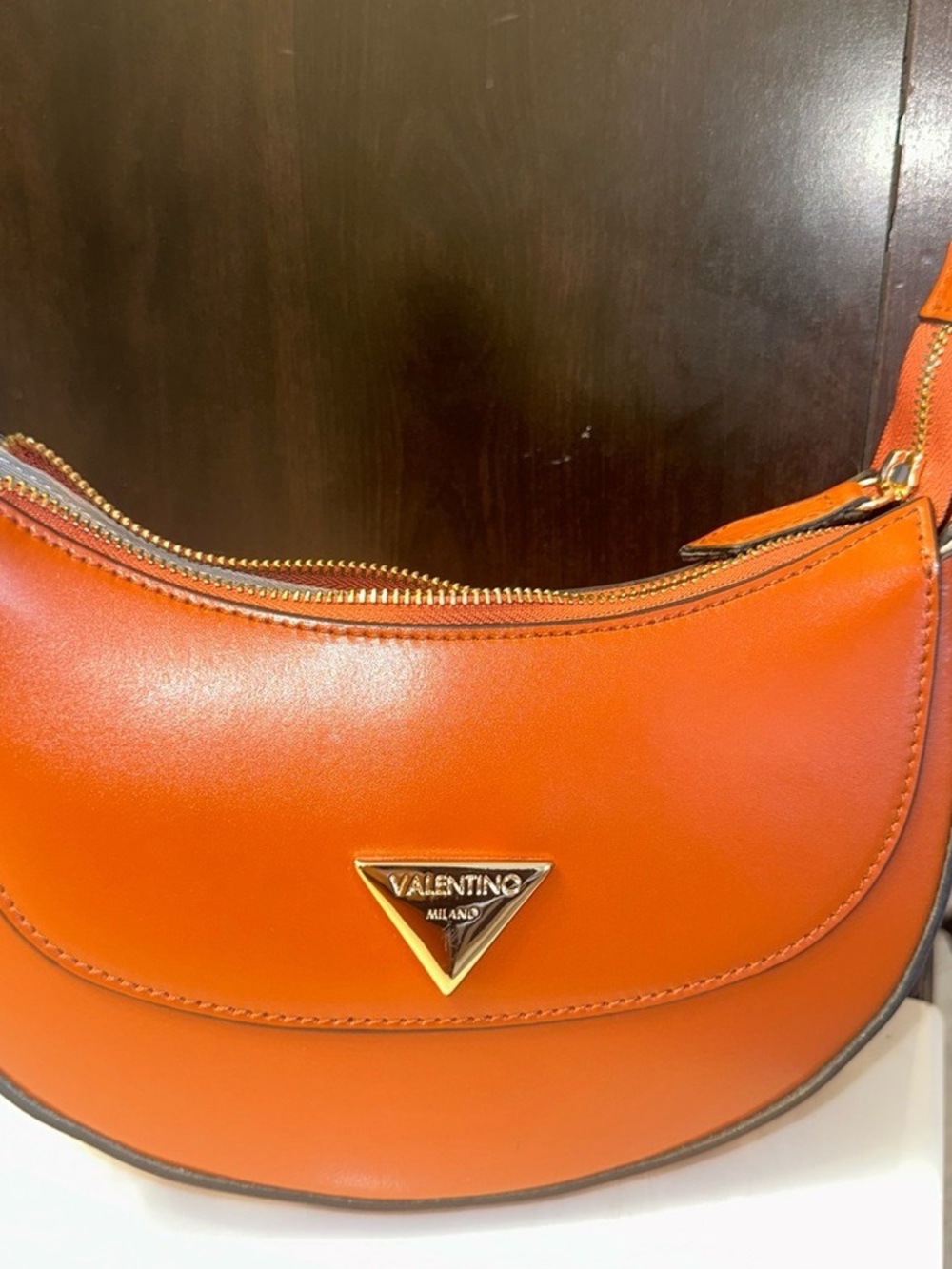 Valentino by Mario Valentino Mond Valent Leather Shoulder Bag - Picture 5 of 13
